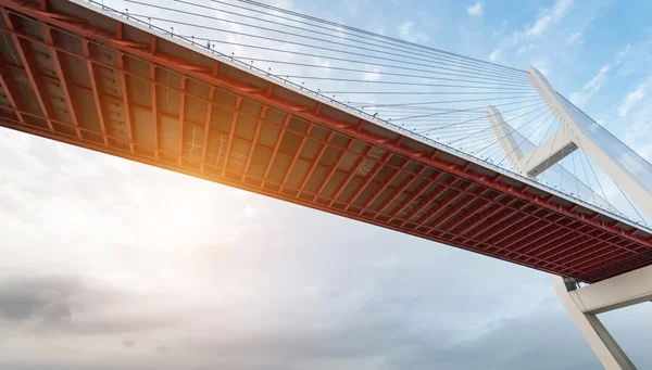 Modern cable bridge — Stock Photo, Image