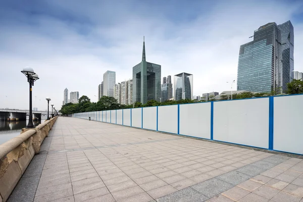 Guangzhou stad met moderne gebouwen — Stockfoto