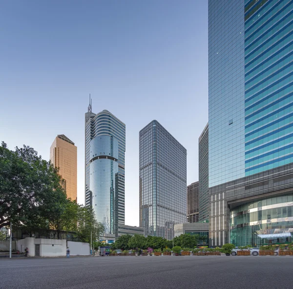 Guangzhou város, a modern épületek — Stock Fotó