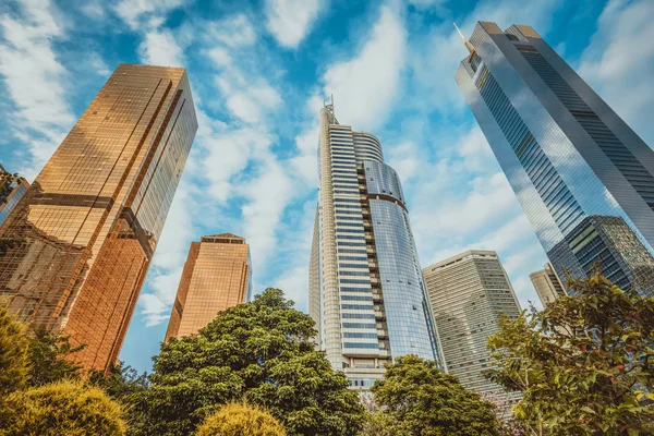 Guangzhou 'daki modern gökdelenler — Stok fotoğraf