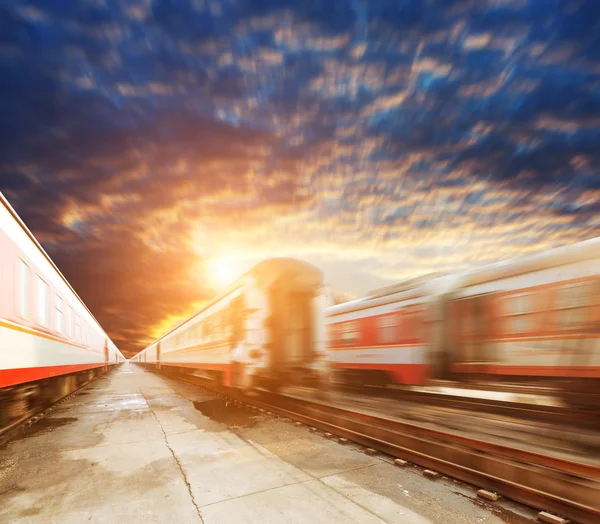 Moderni treni ad alta velocità — Foto Stock