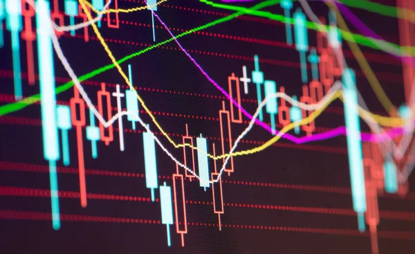 Schermo delle statistiche aziendali — Foto Stock