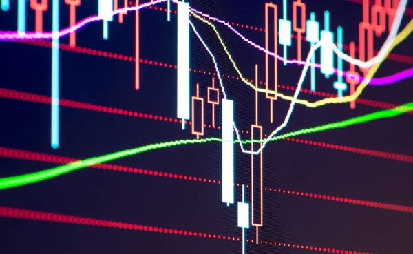 Business statistik skärm — Stockfoto