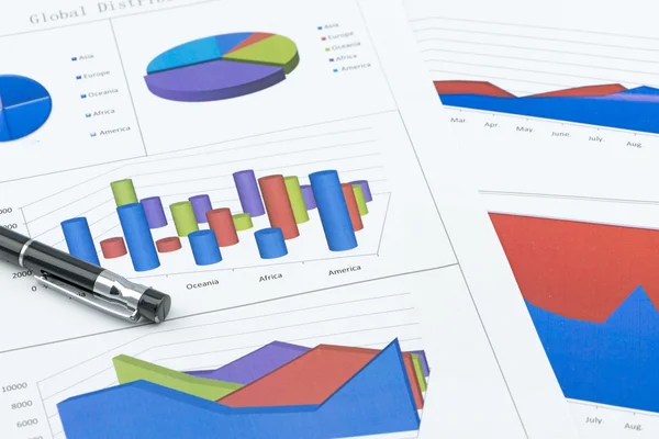 Gráficos financieros —  Fotos de Stock