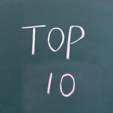 Word en iyi 10 yazı tahtası üzerinde