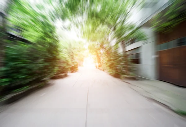 Road in motion blur — Stock Photo, Image