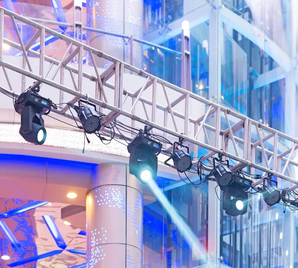 Spotlights on theater stage — Stock Photo, Image