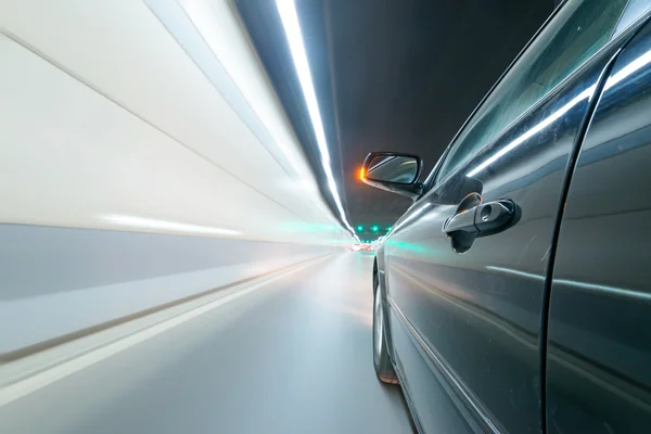 High-speed car in the tunnel — Stock Photo, Image