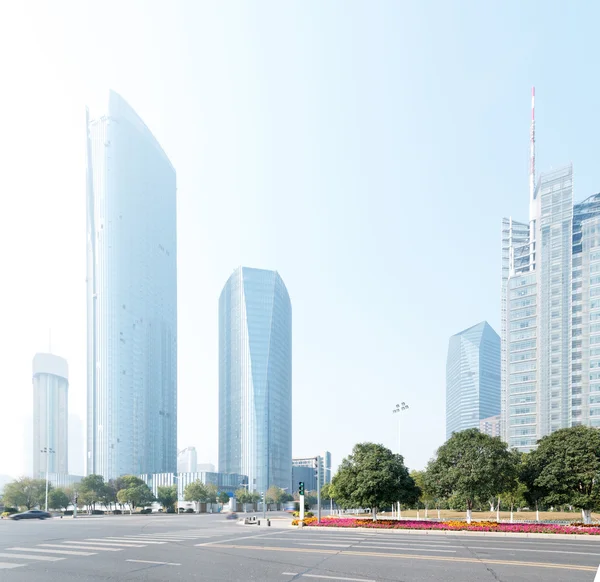 The century avenue of street scene in Shanghai — Stock Photo, Image