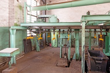 Terk edilmiş bir sanayi bölgesi ayrıntı 