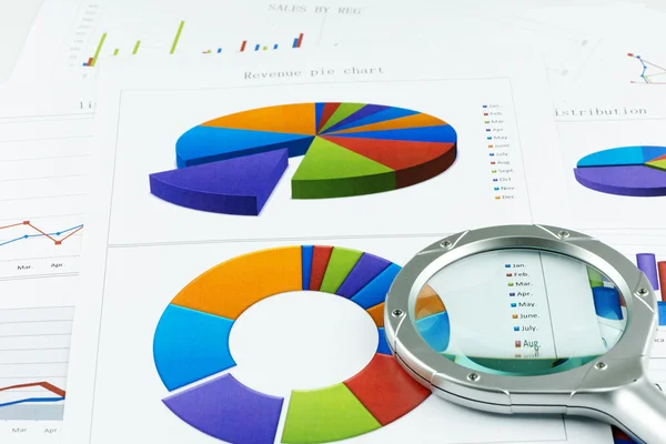 Finansiella affärsdiagram — Stockfoto