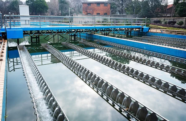 Wastewater treatment plant — Stock Photo, Image