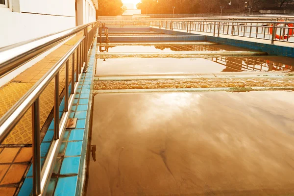 Planta de tratamiento de aguas residuales — Foto de Stock