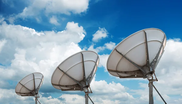Satellite dish antennas — Stock Photo, Image