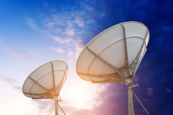 Satellite dish antennas — Stock Photo, Image