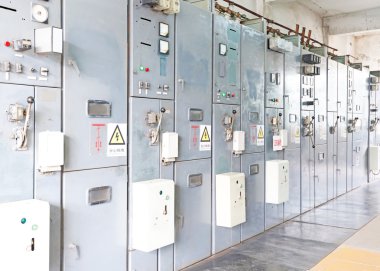 bir santral, elektrik enerjisi dağıtım Trafo Merkezi.