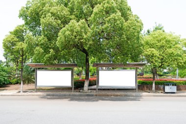 otobüs durağı billboard