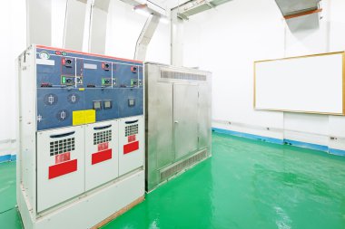 bir santral, elektrik enerjisi dağıtım Trafo Merkezi. 