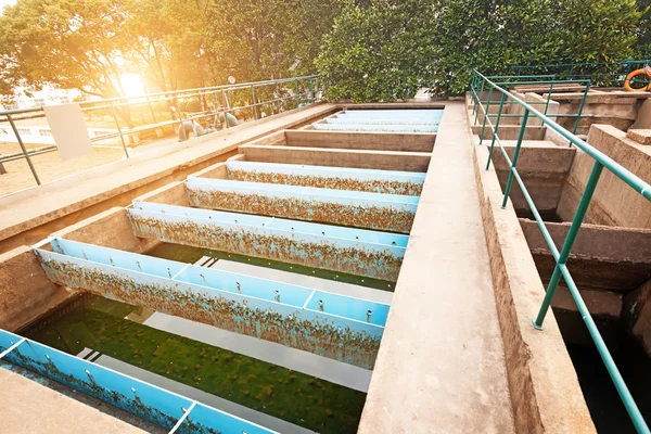 Wastewater treatment plant — Stock Photo, Image