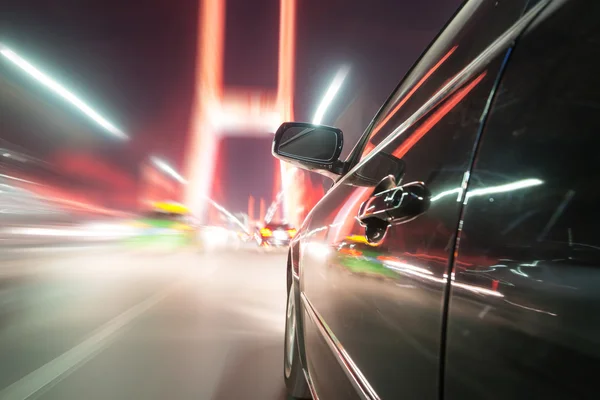 Car on road at night — Stock Photo, Image