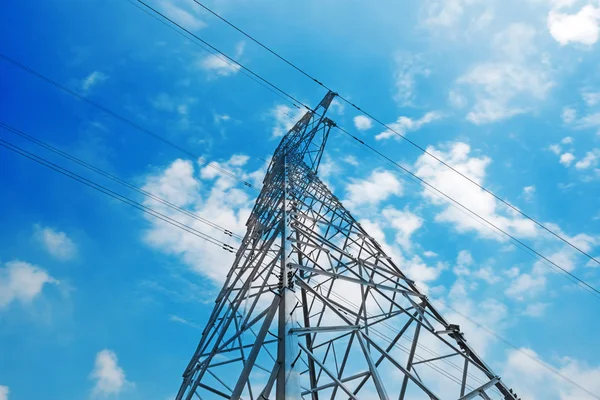 Metal High-voltage towers — Stock Photo, Image