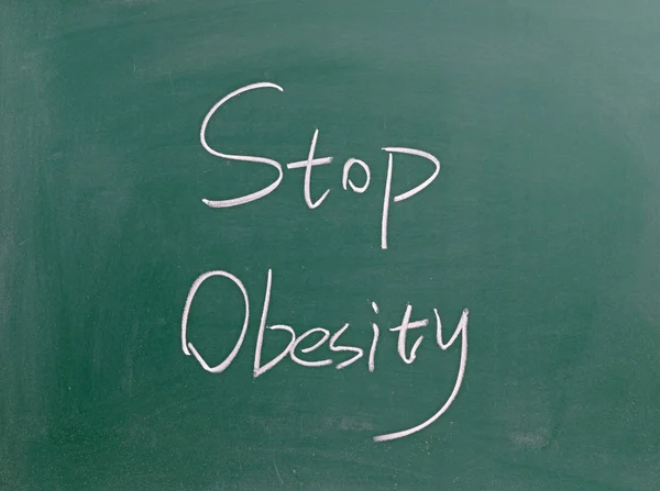 Stop segno di obesità — Foto Stock