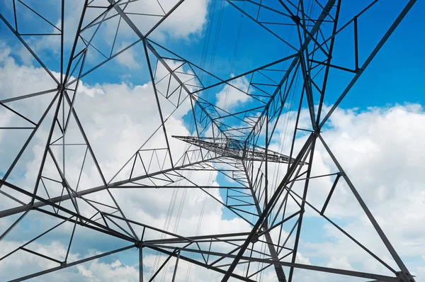 Metal High-voltage tower — Stock Photo, Image