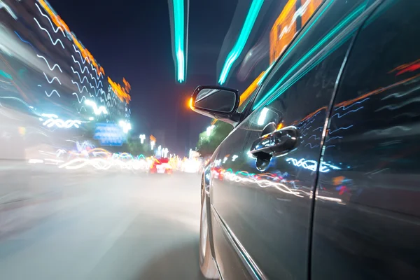 Car on road at night — Stock Photo, Image