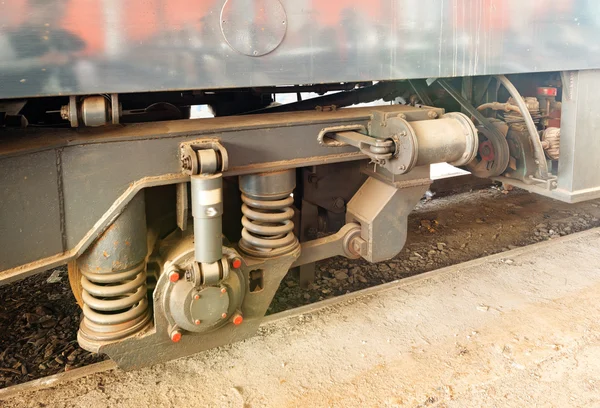 Rusty velhas rodas de trem — Fotografia de Stock