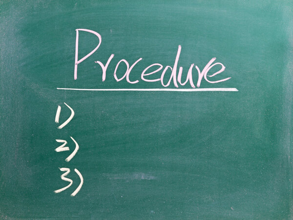 Процедура на доске
