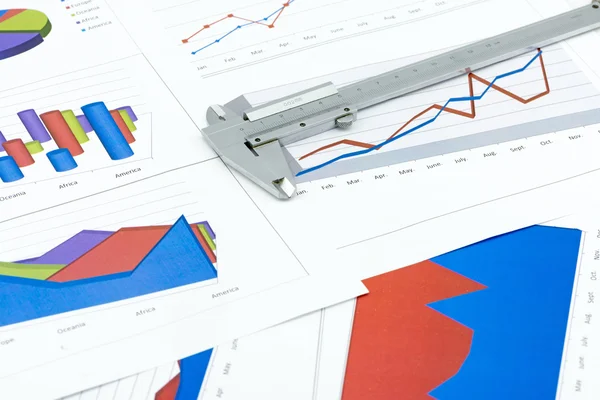 Grafici delle attività finanziarie — Foto Stock