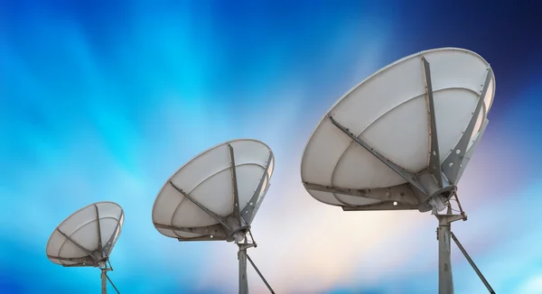 Satellite dish antennas — Stock Photo, Image