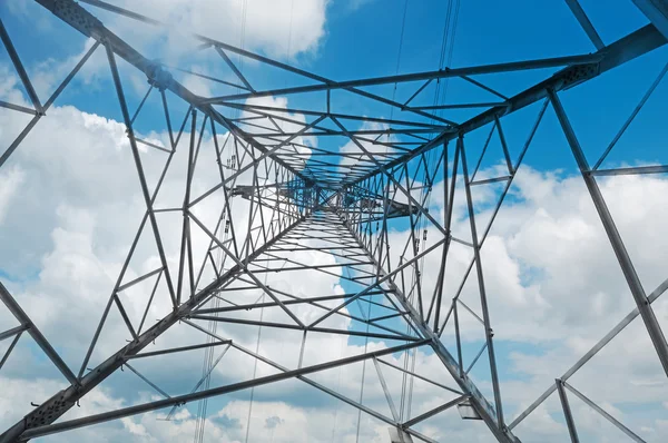 Metal High-voltage tower — Stock Photo, Image