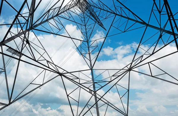 Metal High-voltage tower — Stock Photo, Image