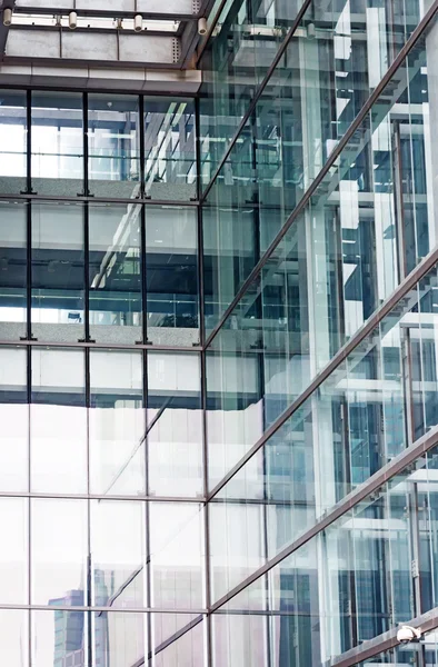 Modern glass silhouettes of skyscrapers — Stock Photo, Image