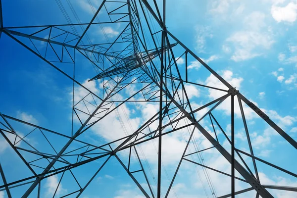 Metal High-voltage tower — Stock Photo, Image