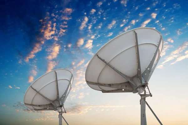 Satellite dish antennas — Stock Photo, Image