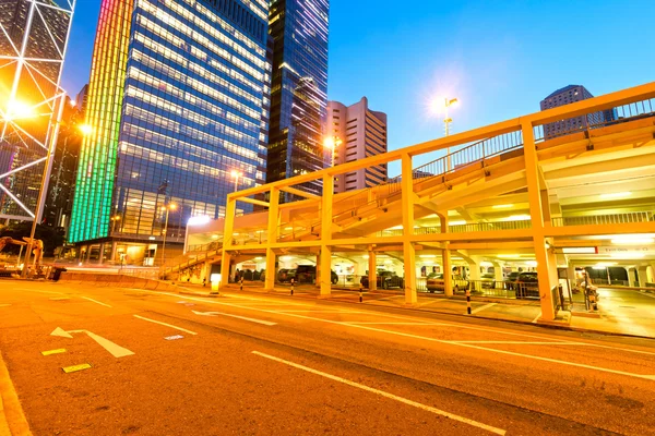 夜に香港市は — ストック写真