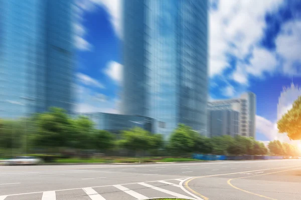 Empty city road — Stock Photo, Image