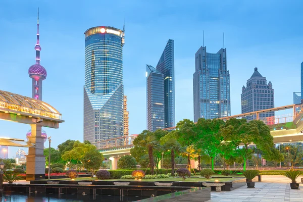 The night view of the lujiazui financial centre — Stock Photo, Image