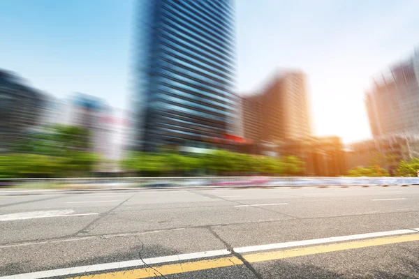 Empty city road — Stock Photo, Image