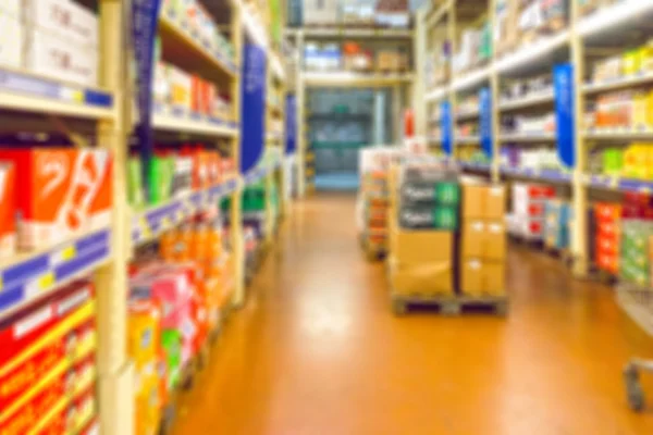 Supermarket blur background — Stock Photo, Image