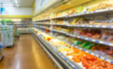 Süpermarket bulanıklık arka plan