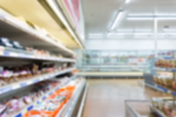 Supermarket blur background — Stock Photo, Image