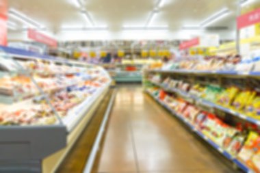 Süpermarket bulanıklık arka plan
