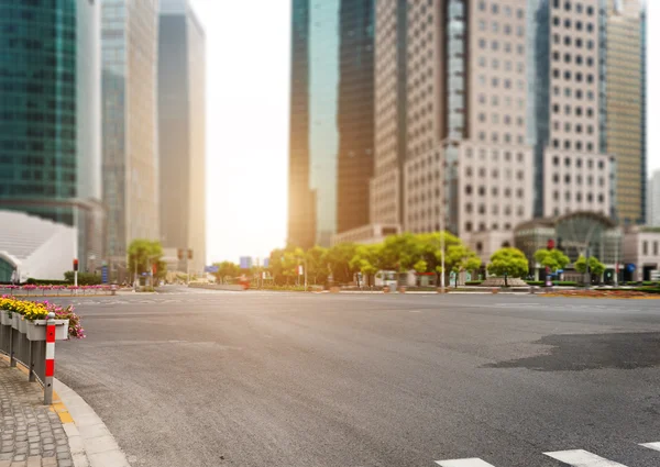 Il viale di secolo di scena di strada in shanghai Lujiazui — Foto Stock