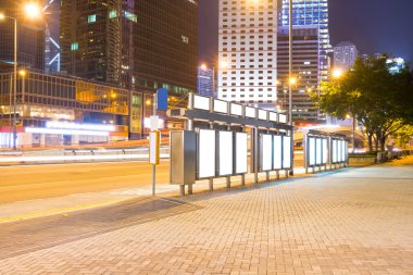 otobüs durağı boş Pano