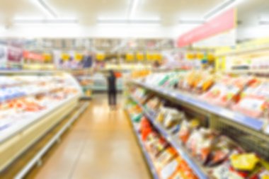 Süpermarket bulanıklık arka plan