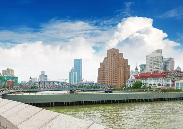 Modern city shanghai skyline — Stock Photo, Image