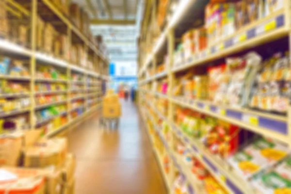 Latar belakang blur supermarket — Stok Foto
